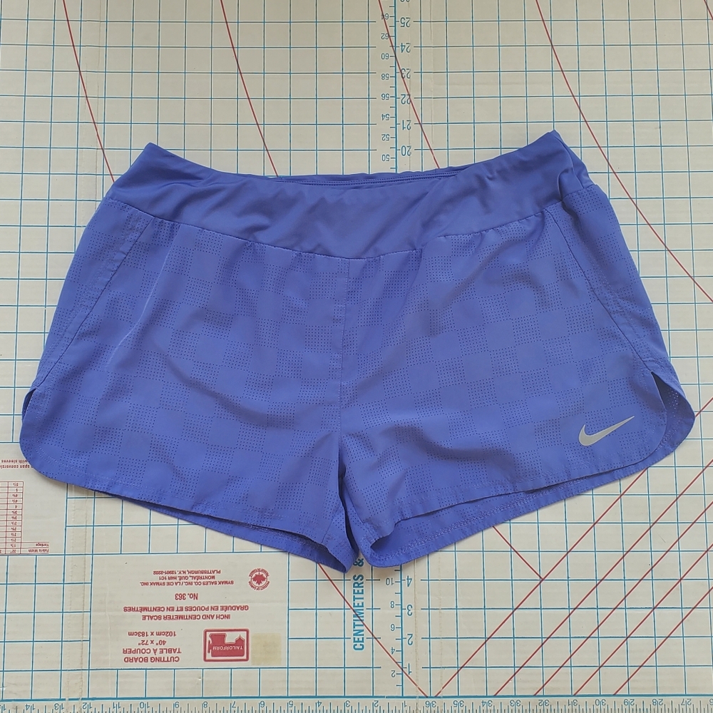 Nike Dri-fit Blue Running Shorts Women's Size XLarge Drawstring Gym Lined